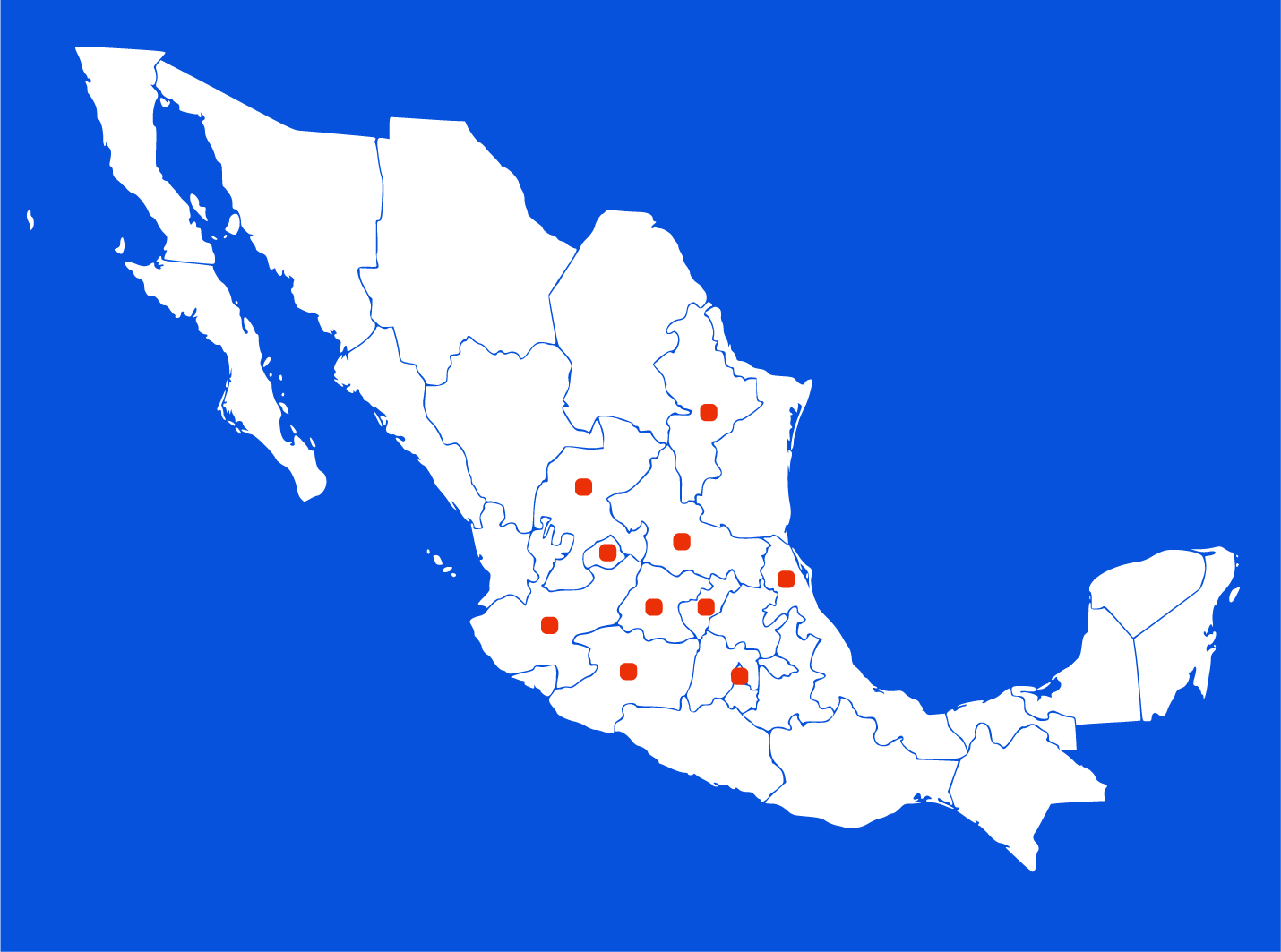 Mapa de cobertura RMR